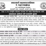 Kathmandu Mahanagarpalika Scholarship 2081 Class 11